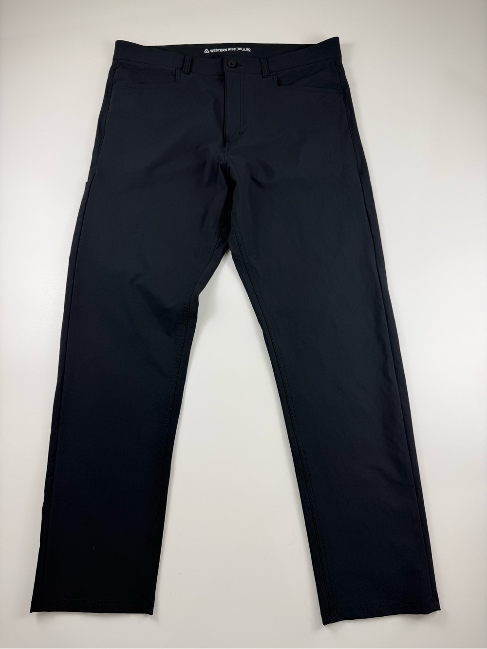 Western Rise Evolution Classic Travel Pant Black Size 35x30 Nylon Stretch